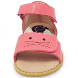 Sandale fete Tabby din piele naturala roz coral